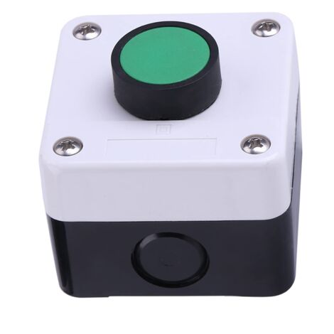Boîte de Commutation à Bouton-poussoir Vert Résistant aux Intempéries, Interrupteur momentané, Interrupteur de Commande à un Bouton-poussoir, Interrupteur de Démarrage à