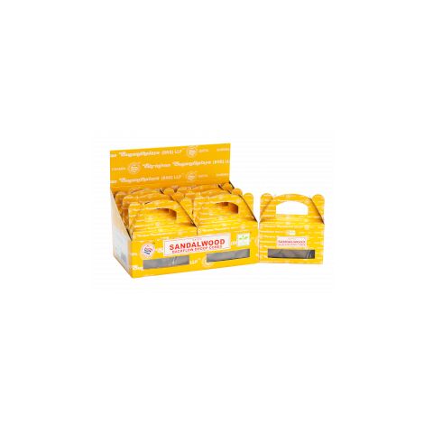 Boîte de - Cône Dhoop à reflux en bois de santal Satya- Vendu par 1