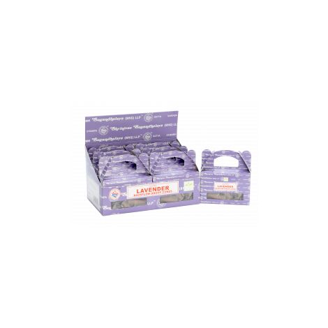 Boîte de - Cône Dhoop à reflux Satya Lavande- Vendu par 1