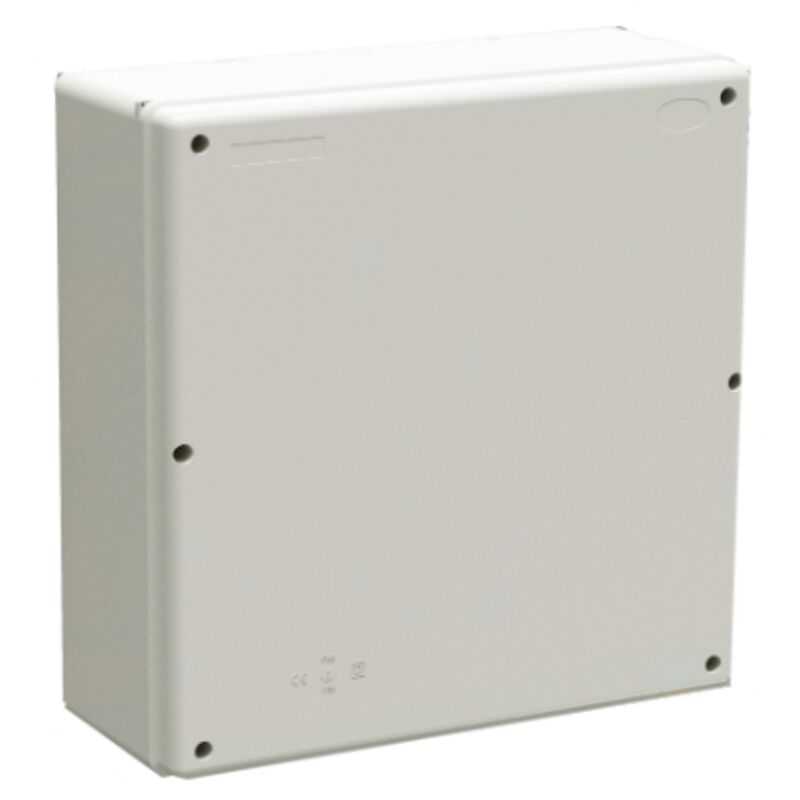 Boîte de connexion étanche à surface plombable sans cônes IP65/IK08 36,2x36,2x14cm coloris gris