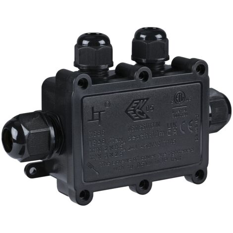 Boîte de connexion étanche en F M20 - 4P - IP68 - 0,5-2,5mm²