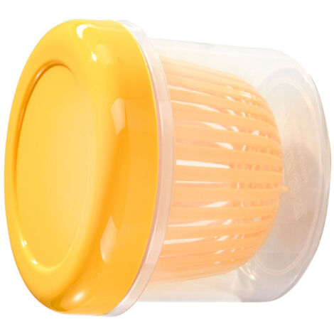 Boîte de Conservation Alimentaire avec Drainage - Airtight Boîte Stockage - Boîte Cuisine Réfrigérateur pour Ail Scallion Chopped Fruits - Stackable Design Space Saving Lightweight Portable - Food Gra