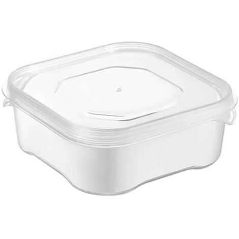 Boîte de conservation alimentaire transparente en PP de 350 ml - Empilable, peu encombrante, hermétique et résistante à la chaleur, idéale pour la préparation des repas.