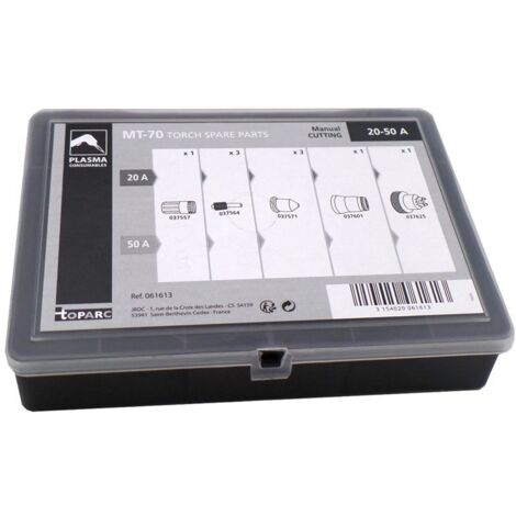 Boîte de Consommables GYS 061613 pour Antorcha Plasma MT-70 (Coupeur 45A) - 20/50A