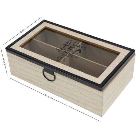 Boîte De Contenant En Bois Pour Le Thé Avec Boîte De 4 Places