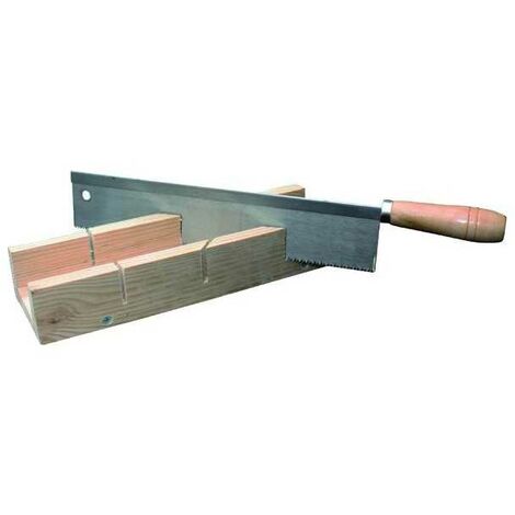 Boîte de coupe-corniche Vigor Base en bois avec scie de 300 mm