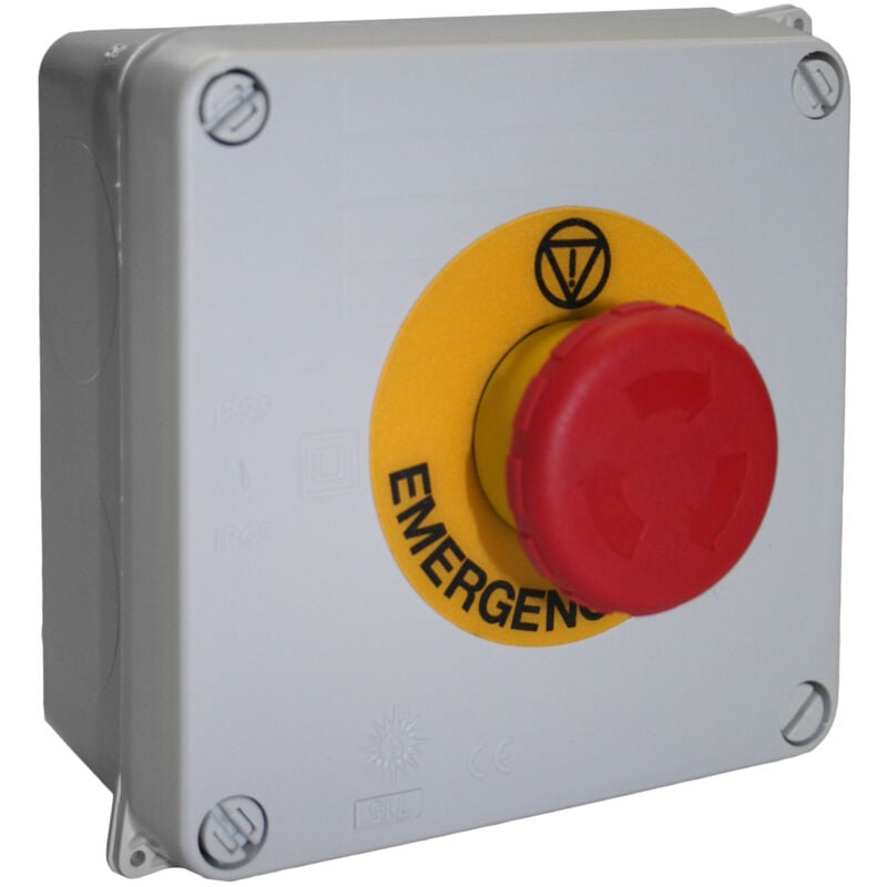 Solera - Boîte étanche + arrêt d'urgence et étiquette