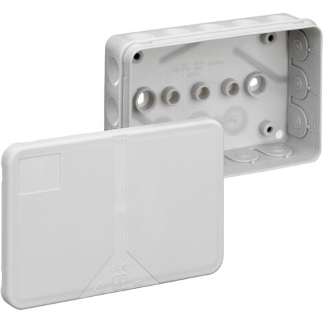 Boîte de dérivation 34691601 85 x 130 x 37 mm gris IP55 – 19 entrées autoétanchéifiantes – Montage mural/au plafond – Spelsberg - Y461962