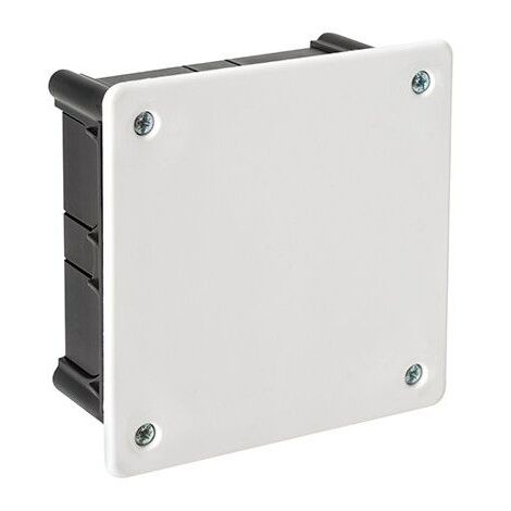 Boîte de dérivation à sceller avec cache en plastique blanc - Dimensions boite et couvercles - Boîtier de dérivation 108x108x50mm