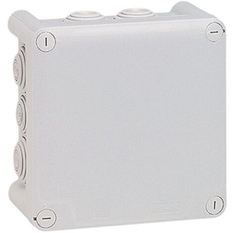 Boîte de dérivation carrée 130x130x74 mm - fermeture 1/4 de tour - Plexo - Legrand