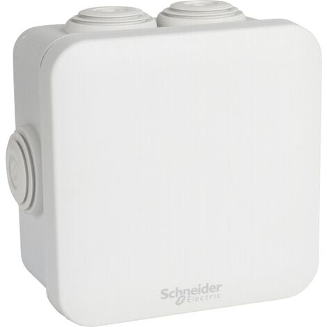BOÎTE DE DÉRIVATION CARRÉE MUREVA BOX SCHNEIDER L80 X L80 X P45MM ENN05004