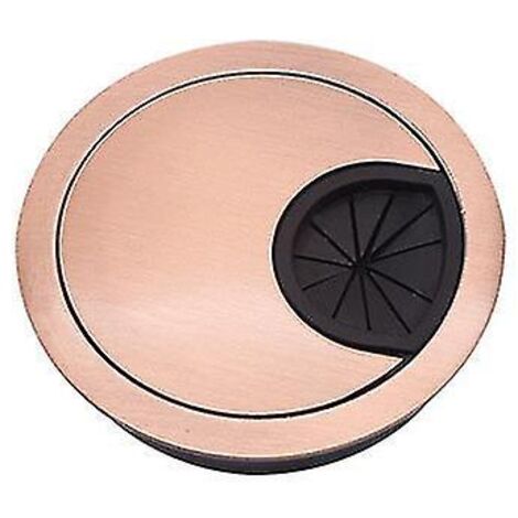 Boîte de dérivation en alliage de zinc, boîte de dérivation ronde, cache-trous pour bureau, cache-ordinateur, rouge, lot de 4