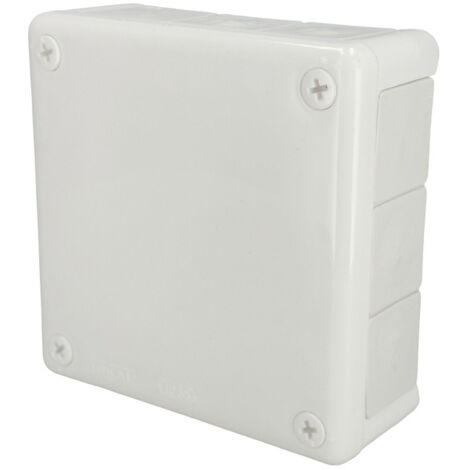 Boîte de dérivation en saillie 118x118x46mm IP55 12 passe-fils en caoutchouc blanc VP-51 EDO Technic