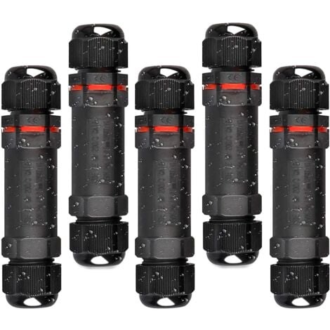 HUAZIZ 2 Pcs Connecteurs De Câble étanches,Raccord Électrique Étanches