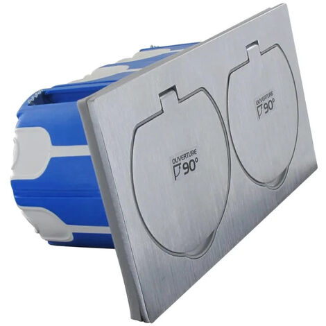 Boîte de dérivation étanche double 2P+T IP55 – Ø67mm, profondeur 50mm, précâblé 2,5mm² – Pour chantiers humides – BLM