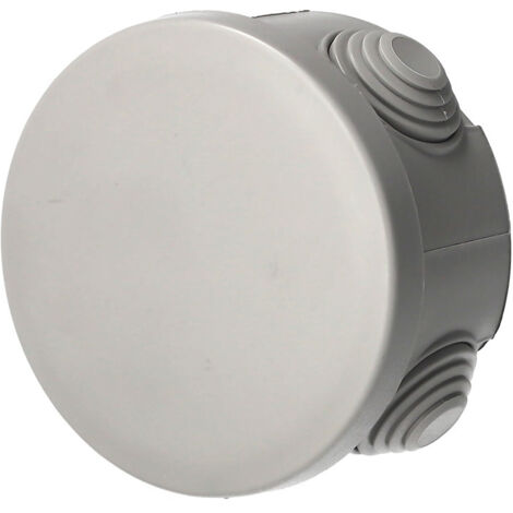 Boîte de dérivation étanche en saillie avec presse-étoupes, fermeture à clic 80×45 mm IP55, gris EDO TECHNIC