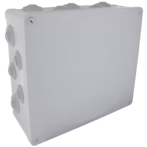 Boîte de dérivation étanche IP55 325 x 275 x 120 mm – Résistance aux chocs IK07 – Couvercle vissable à 1/4 de tour – BLM