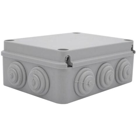 EM DISTRIBUTION Boite de dérivation étanche IP65 190x145x80mm, en saillie, 10 entrées