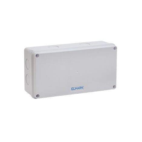 Boîte de dérivation étanche IP65 200x100x70 mm – ABS robuste pour environnements humides – Protection optimale contre poussière et eau – Elmark