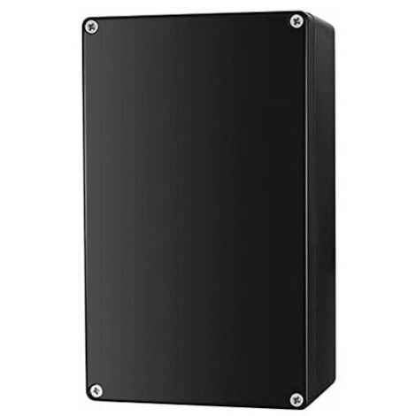 Boite de Derivation Etanche IP65 Electrique Exterieur, Bote de Jonction Connecteurs, Boitier Plastique Electronique Extérieur- Noir/20012075 mm