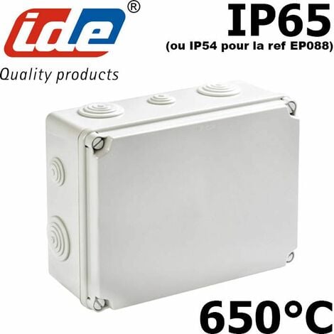 QWORK Boite Dérivation Étanche IP65 ABS Boîte de Jonction avec Couverture  PC Transparent, 150 x 100 x 70 mm : : Bricolage