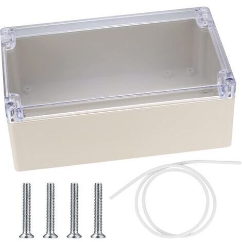 Boîte de dérivation étanche IP65 pour extérieur Boîtier plastique 200x120x75mm Protection contre la poussière et l'eau Applications variées