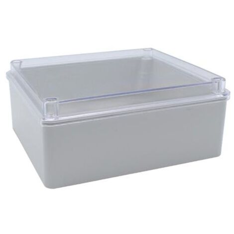 Boite de dérivation étanche IP67 150x110x70mm, avec couvercle transparent, bord lisse