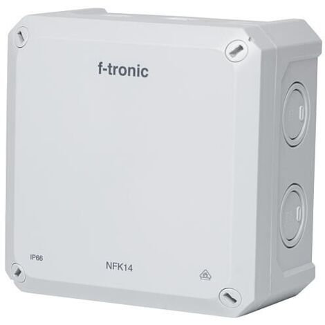 Boîte de dérivation F-TRONIC FR Neptun Compact, 140x140x81 mm, gris