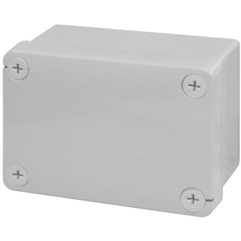 SCAME Boite de derivation grise 120x80x50mm avec couvercle à vis étanche IP55 650° CUBIK