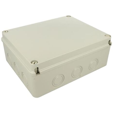 EM DISTRIBUTION Boite de dérivation industrielle étanche IP67 250x200x90mm, ABS, 12 entrées pré-découpées