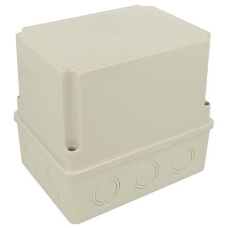 Boite de dérivation IP54 150x110x140mm, avec couvercle rehaussé, 10 entrées pré-découpées