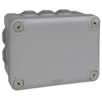 Boîte de dérivation Mureva Box IP55 + embouts - 150x105x80mm - Gris - Schneider Electric