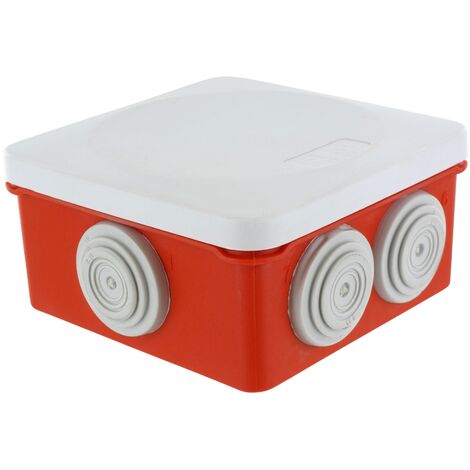 boite de dérivation - optibox - 80 x 80 x 42 mm - rouge - blm distribution 515303