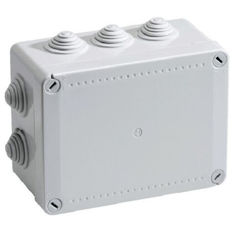 Boîte de dérivation pico ip55 à embouts à gradins 190x140x70 960° gris