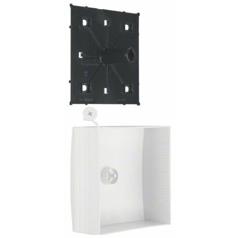 Lot de 5 bo/îtes de d/érivation Blanc Super plat /Ø 100 Hauteur 1,5 cm Avec kit de montage
