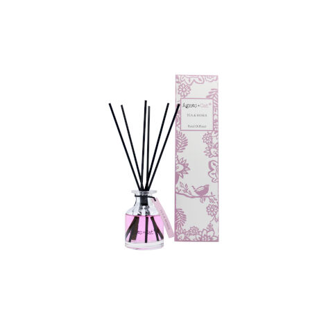 Boite de Diffuseur de Roseaux 140ml - Thé & Roses- Vendu par 1