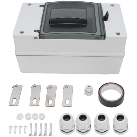Boîte de disjoncteur DC IP66, jonction de Distribution extérieure en plastique résistant à la pluie pour interrupteur de batterie solaire MCCB