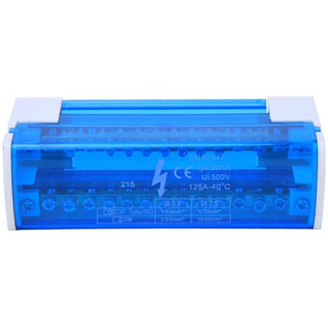 Boîte de distribution de bornes 215

Rail Din 2 niveaux monophasé avec couvercle transparent