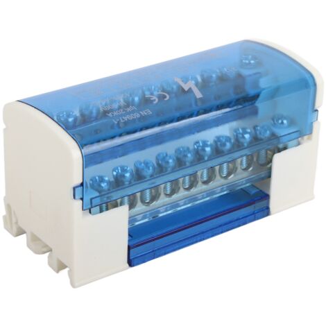 Boîte de distribution de terminaux, Rail Din monophasé à 2 étages avec coque transparente anti-poussière 211