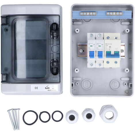 Boîte de Distribution étanche à l'eau, ABS PC, disjoncteur, boîtes de Protection pour Garages 230V