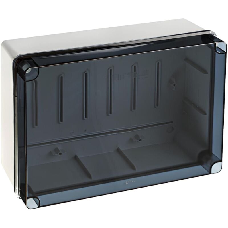 IDE - Elt322 Boite étanche Ip67 Avec Couvercle Transparent - Bord Lisse - Hxlxp 244x334x133