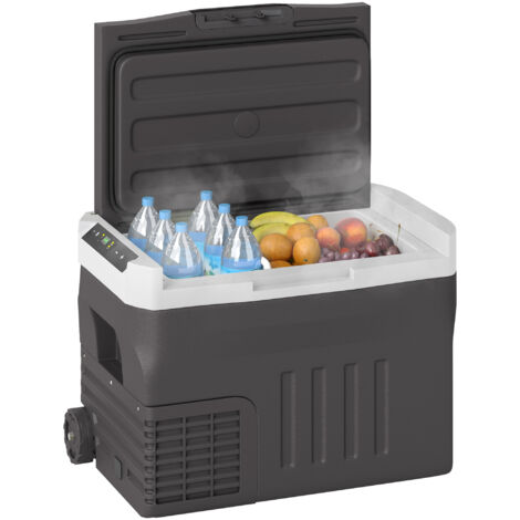 Boîte de froid électrique 30L avec compresseur, mode ECO et fonction maintien au froid - Noir
