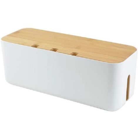 Boîte de gestion de câbles Organisateur de bandes d’alimentation Boîte organisatrice de câbles Cache et dissimule les bandes d’alimentation et les câbles électriques des téléviseursdyk-alovez