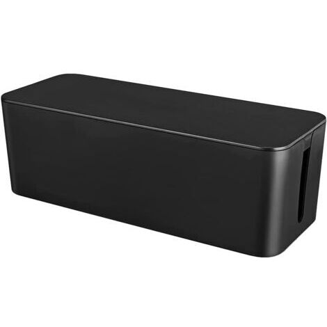 BoîTe de Gestion des Câbles, BoîTe de Rangement des Fils, UtiliséE pour Cacher la Multiprise, AdaptéE à/Au Bureau (Noir)