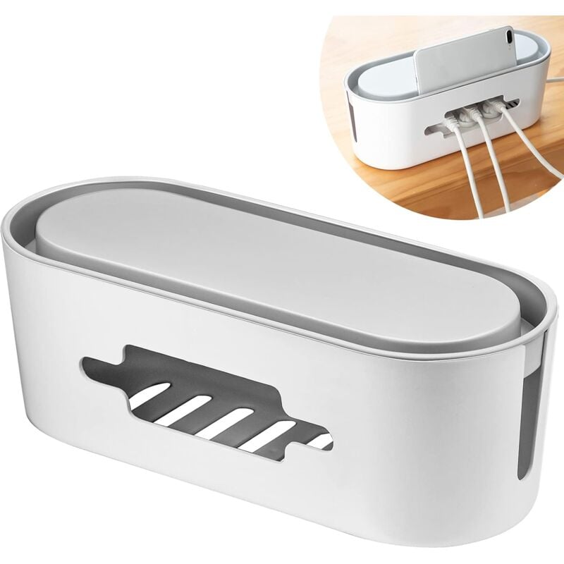 Fei Yu - Boîte de gestion des câbles multifonctions-Blanc