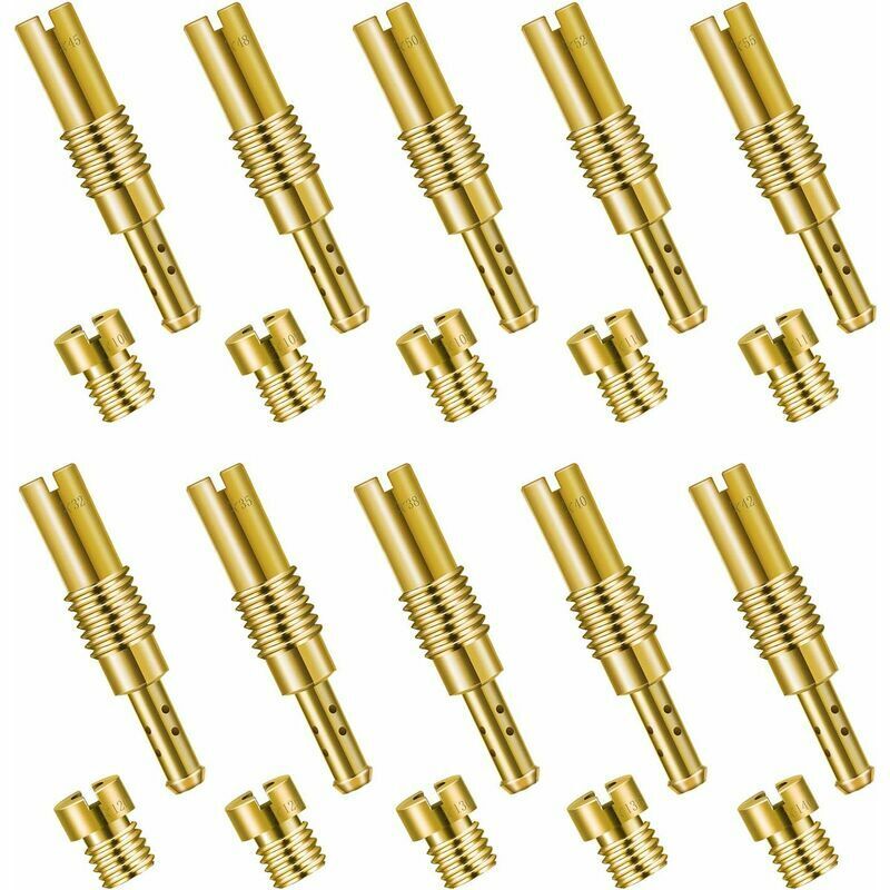 Boite de Gicleur 20 pcs Carburateur Principal Jet Set Et Lent/Pilot Jet Kit Métal Durable pour pwk cvk