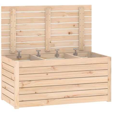 Boîte de jardin 101 x 50,5 x 46,5 cm bois massif de pin