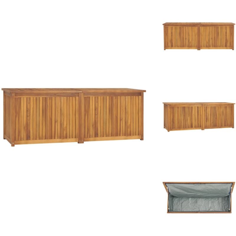 Vidaxl - Boîte de jardin 150x50x55 cm Bois massif de teck - Boîte De Jardin - Coffre De Jardin - Rangement Extérieur - Bois De Teck - Meuble De Jardin