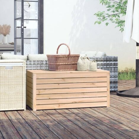 Boîte de jardin-Coffre de rangement-Stockage Rangement 101x50,5x46,5 cm bois massif de pin 375409