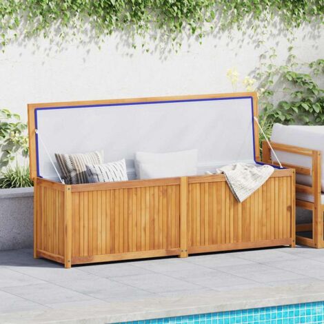 Boîte de jardin，Coffre de rangement 175x50x55 cm Bois massif de teck CFW595847